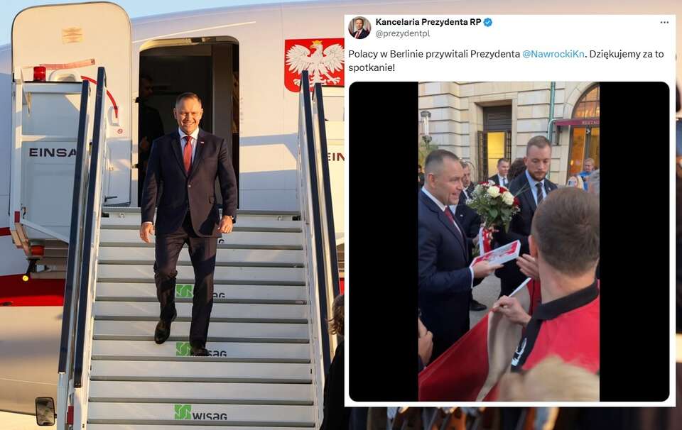 Tak Polacy w Berlinie powitali prezydenta Nawrockiego!