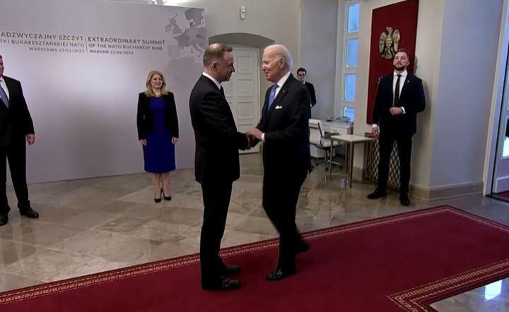 Andrzej Duda i Joe Biden  / autor: PAP