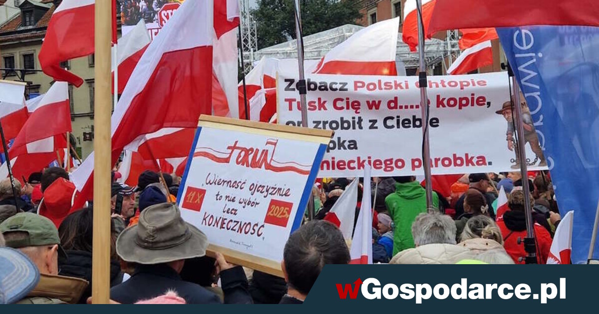 Manifestacja PiS przeciwko paktowi migracyjnemu i umowie z Mercosur!