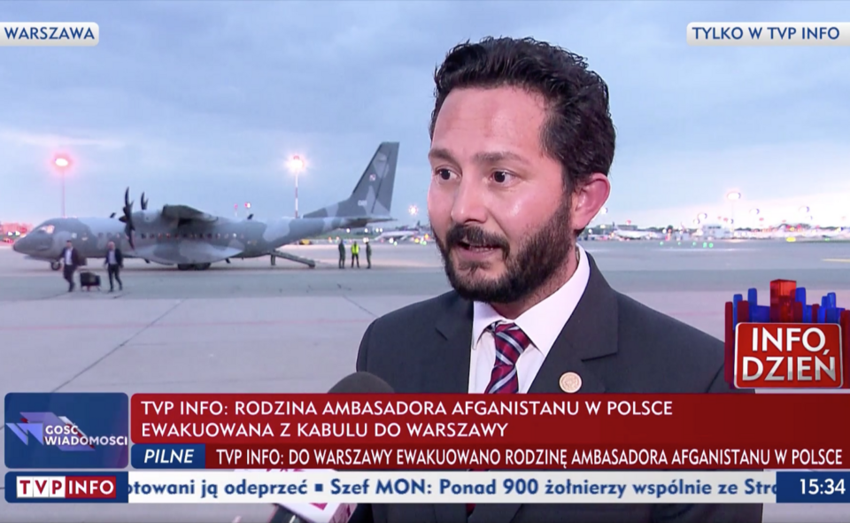 Ambasador Afganistanu w Polsce Tahir Qadiry / autor: TVP INFO