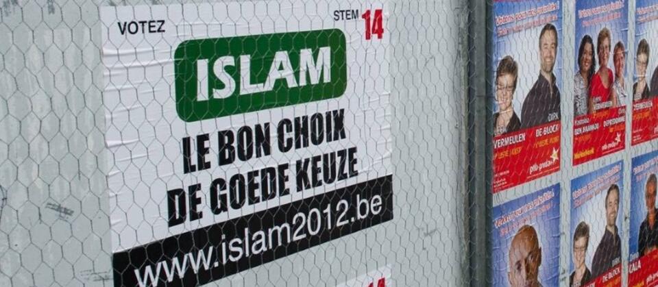 Plakat wyborczy partii islam z 2012 roku / autor: Facebook/Parti ISLAM Belgique