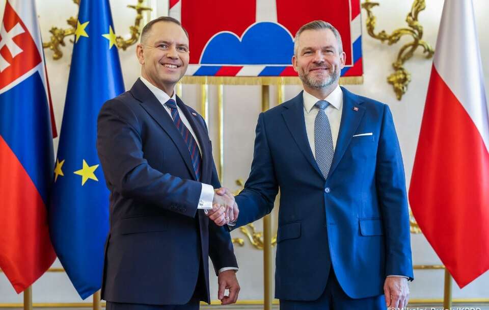 Karol Nawrocki i Peter Pellegrini w Bratysławie / autor: Mikołaj Bujak/KPRP