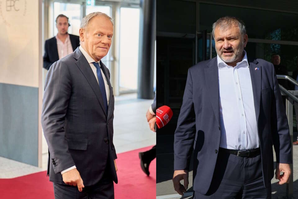 Donald Tusk i Waldemar Żurek / autor: PAP-EPA/PAP-Paweł Supernak