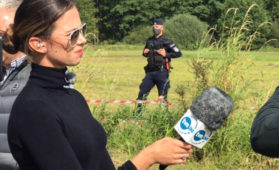 TVN24 na granicy / autor: wPolityce.pl