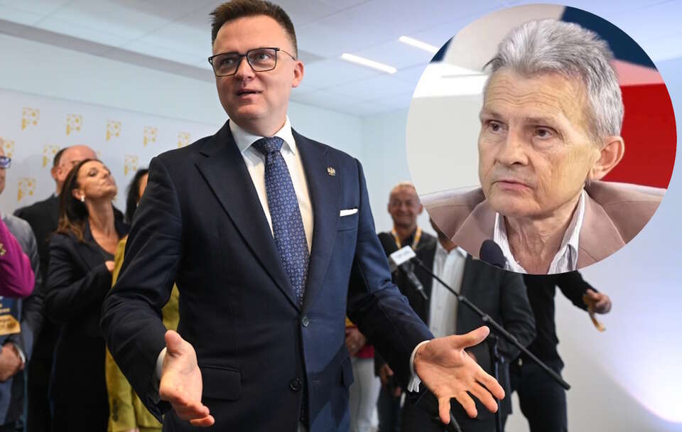Szymon Hołownia, prof. Henryk Domański / autor: Fratria/PAP/Marcin Obara