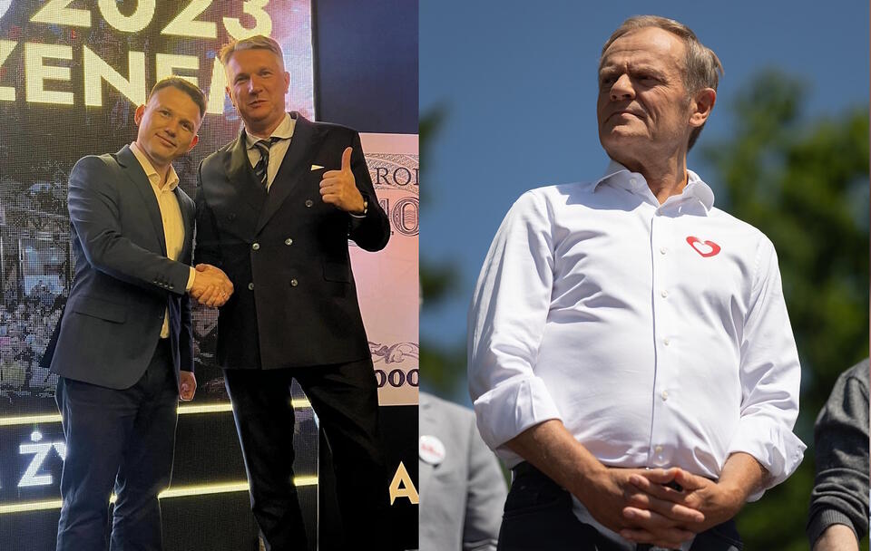 Sławomir Mentzen, Przemysław Wipler, Donald Tusk / autor: Fratria/Facebook: Przemysław Wipler