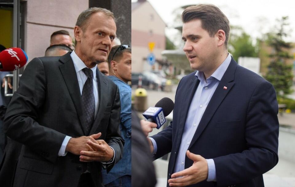 Donald Tusk/Daniel Milewski / autor: Fratria; Biuro poselskie Daniela Milewskiego 