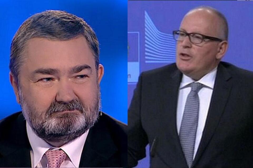 Karol Karski, Frans Timmermans / autor: TVP Info, Fratria