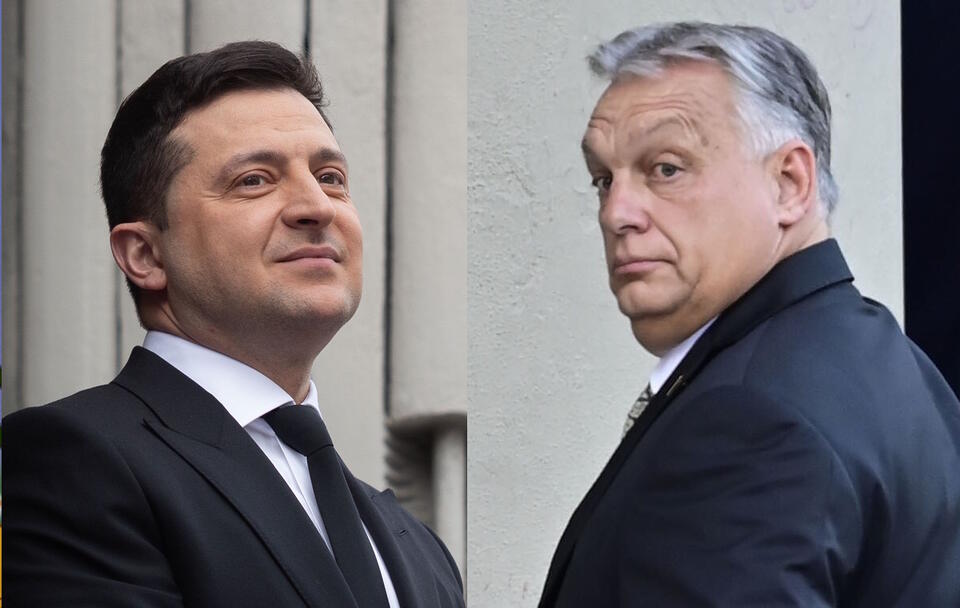 Wołodymyr Zełenski, Viktor Orban / autor: PAP/EPA/Matias Martin Campaya/wikimedia.commons: President.gov.ua/https://creativecommons.org/licenses/by/4.0/