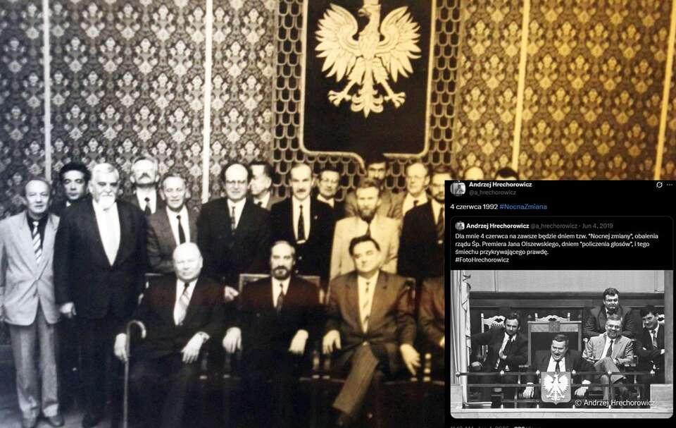 Rząd Jana Olszewskiego / autor: Fratria/X: Andrzej Hrechorowicz