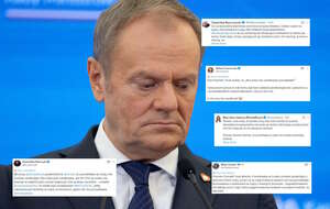 Na zdjęciu Donald Tusk oraz wpisy z platformy X (screeny) / autor: Fratria/X (screeny)