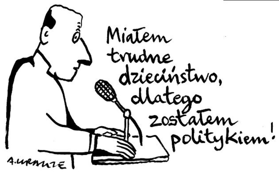 rys. Andrzej Krauze "Miałem trudne dzieciństwo"