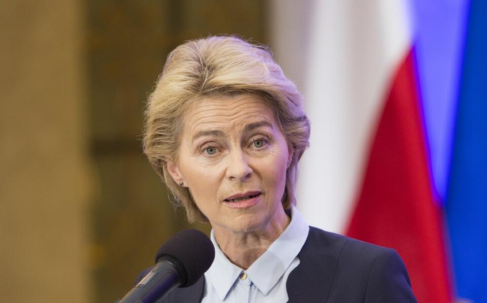 Przewodnicząca KE Ursula von der Leyen podczas wizyty w Polsce w lipcu 2019 r. / autor: Fratria