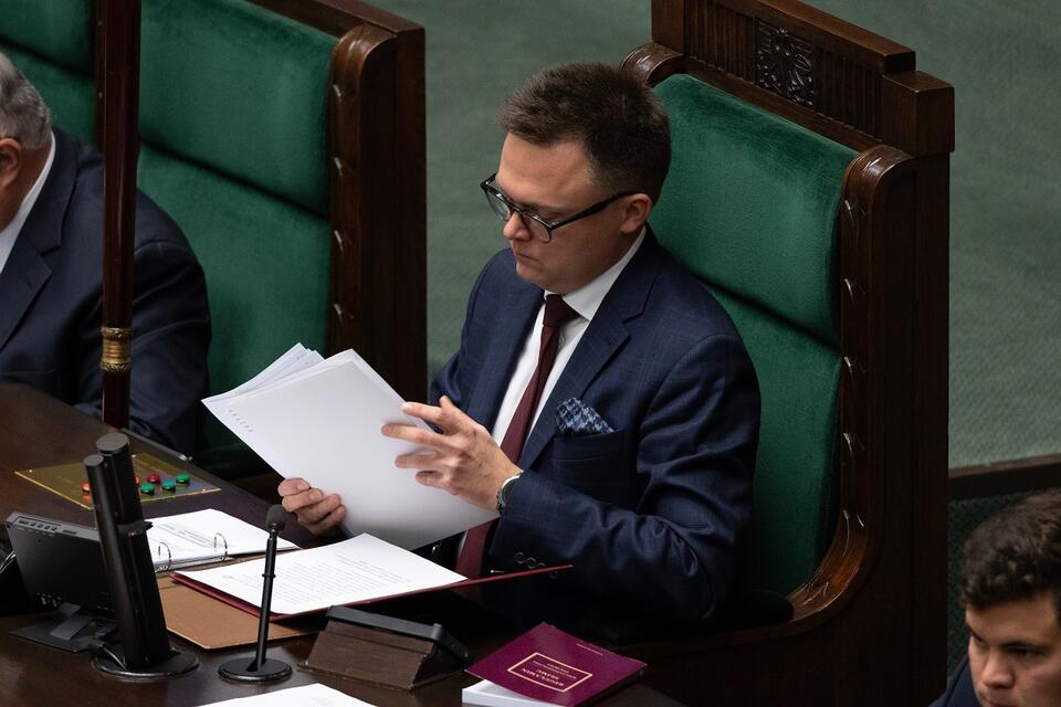 Marszałek Sejmu i lider Polski 2050 Szymon Hołownia / autor: Fratria