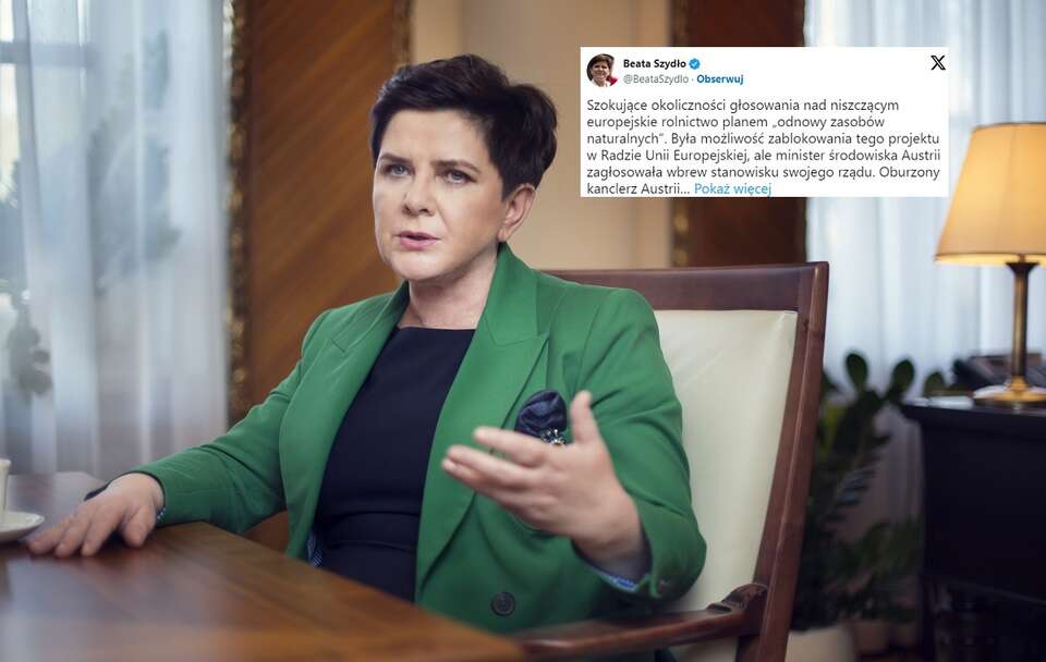 Beata Szydło / autor: Fratria/X (screenshot)