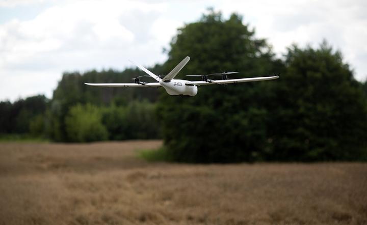 dron pilnujący rorociągu / autor: PKN Orlen