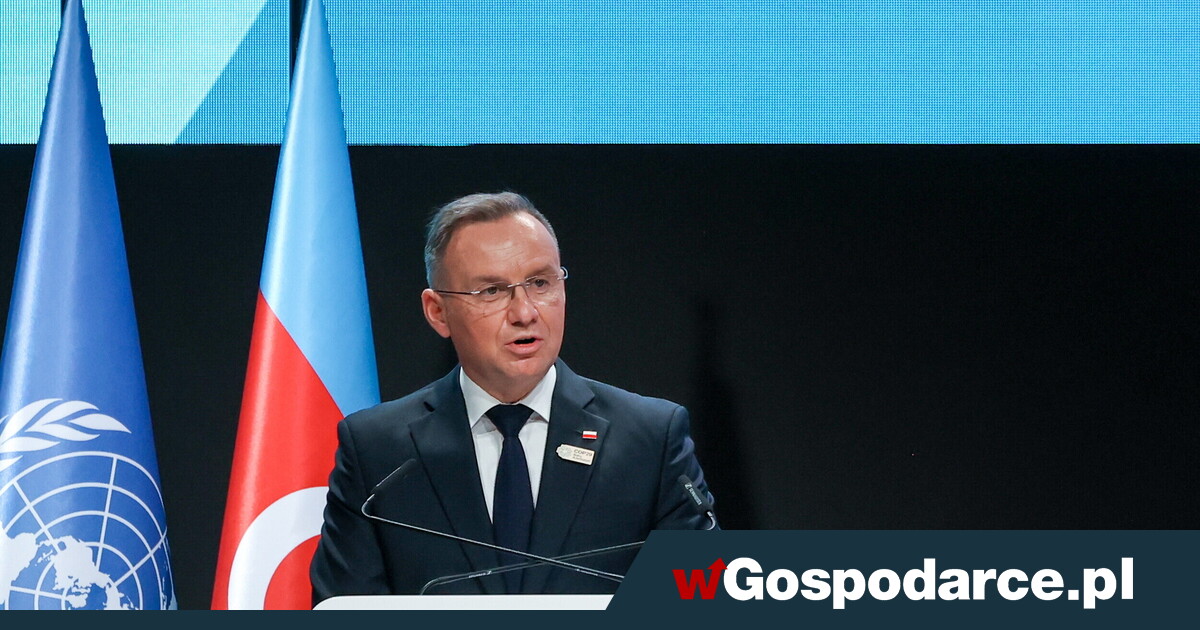 Mocne wystąpienie prezydenta Dudy podczas COP29