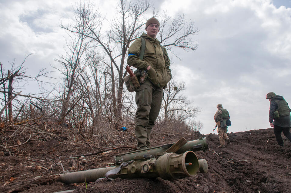 Ukraińscy żołnierze  / autor: PAP/EPA