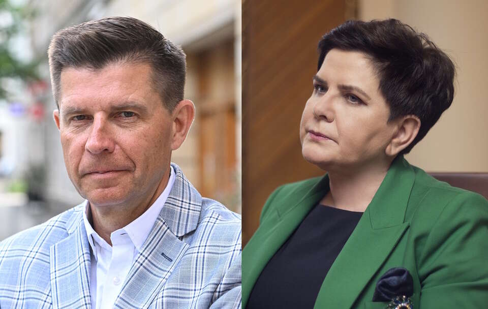 Ryszard Petru, Beata Szydło / autor: Fratria/PAP/Radek Pietruszka/