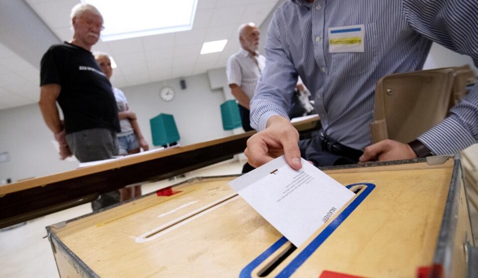 Wybory w Szwecji / autor: PAP/EPA/JOHAN NILSSON