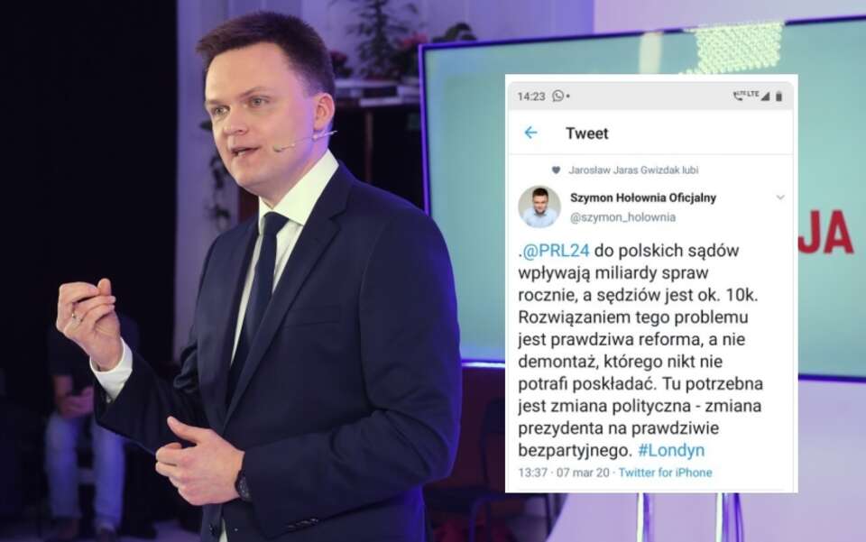 autor: PAP/Radek Pietruszka/Twitter/Szymon Hołownia