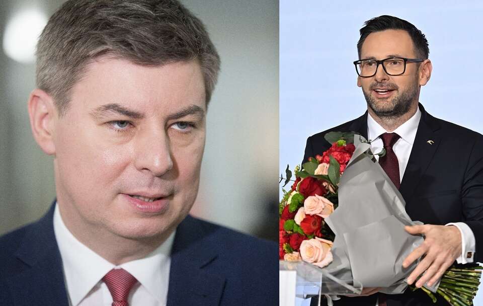 Szef KPRM Jan Grabiec (PO); odchodzący prezes Orlenu Daniel Obajtek / autor: Fratria; PAP/Radek Pietruszka