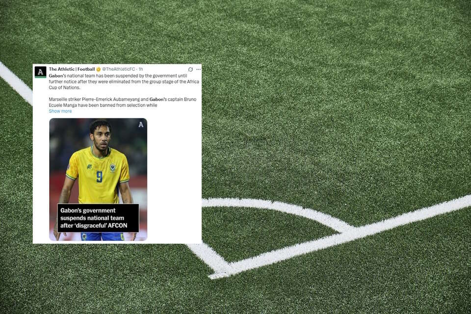 Potężny kryzys reprezentacji Gabonu. Rząd zawiesił drużynę w Pucharze Narodów Afryki, zwolnił trenera i wyrzucił Aubameyanga / autor: pixabay.com/X-The Athletic | Football (screen)