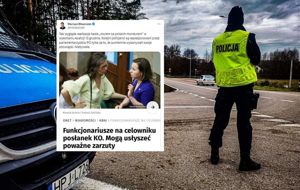 policjant w pobliżu granicy polsko-białoruskiej / autor: mat. prasowej policji/X