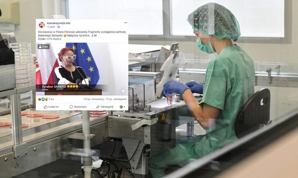 Labolatorium firmy BioMaxima/ Screen / autor: PAP/Wojtek Jargiło/koscierzyna24.info