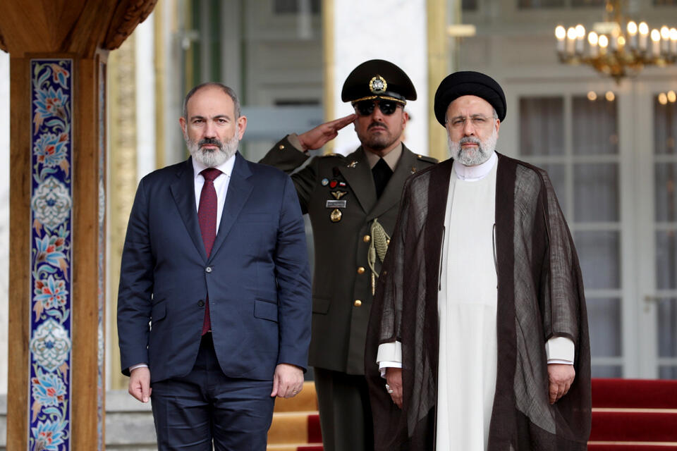 Premier Armenii i prezydent Iranu. / autor: PAP/EPA