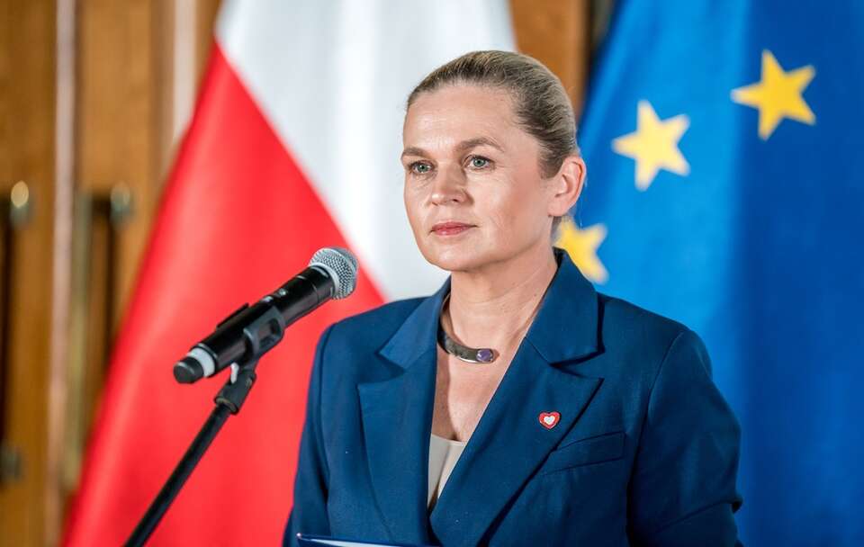 Barbara Nowacka przekonywała, że nie widziała ataku KO na prezydenta. / autor: Fratria