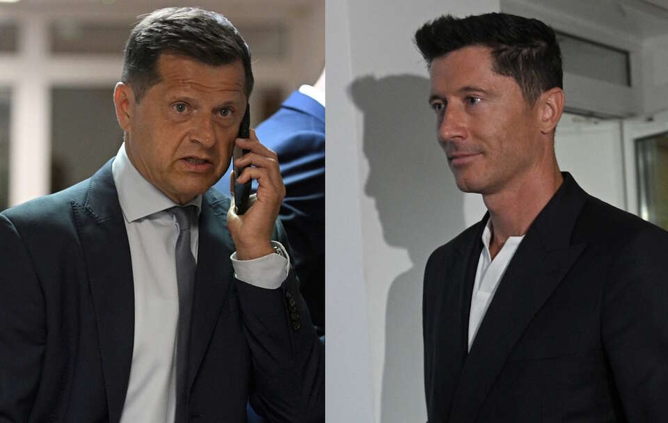 Cezary Kucharski, Robert Lewandowski / autor: PAP/Marcin Obara