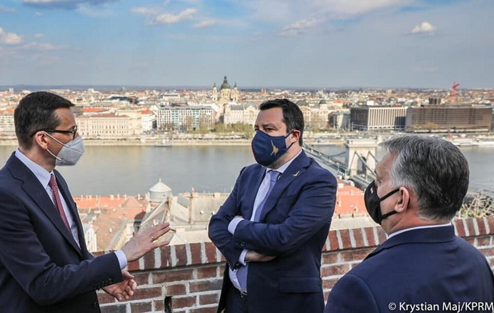 Morawiecki, Salvini, Orban / autor: KPRM/Krystian Maj