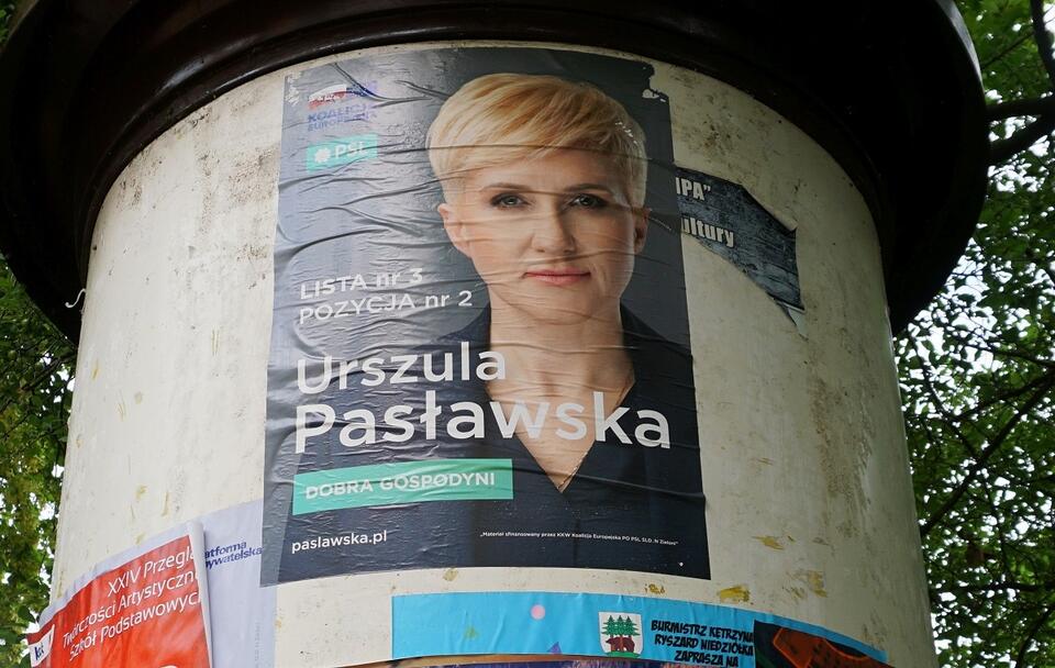 Plakat wyborczy poseł PSL Urszuli Pasławskiej / autor: Fratria