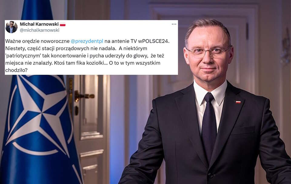 Prezydent Andrzej Duda / autor: X: @prezydentpl/X:@michalkarnowski