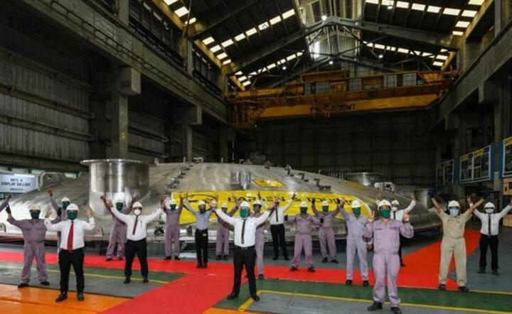 Indyjska firma Larsen & Toubro właśnie zakończyła budowę ostatnich części do komory próżniowej reaktora / autor: indiatimes.com/ITER