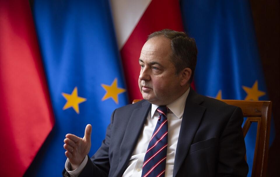 Minister ds. europejskich Konrad Szymański / autor: Fratria
