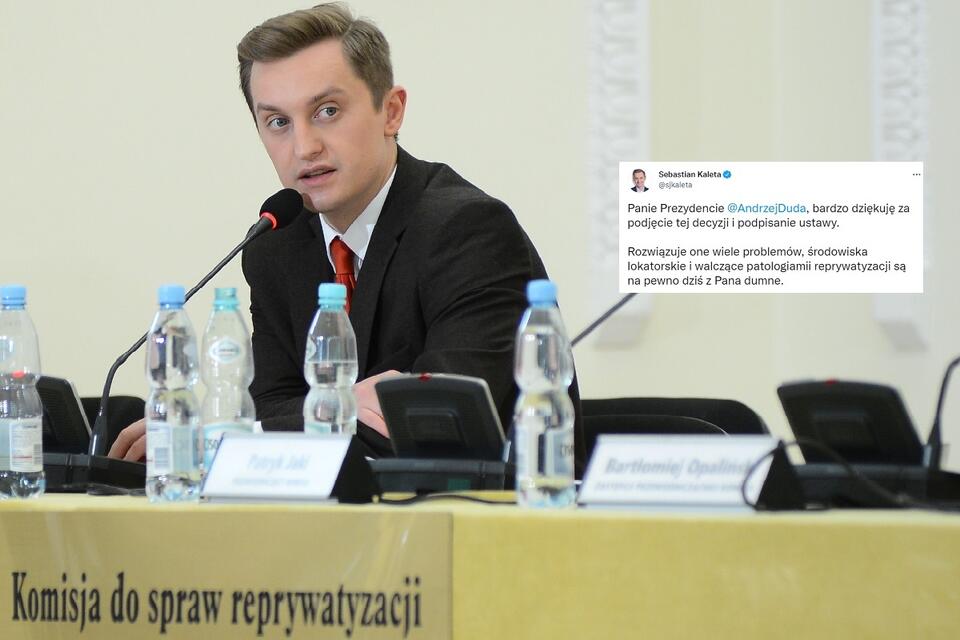 Sebastian Kaleta, wiceminister sprawiedliwości i szef komisji weryfikacyjnej / autor: Fratria/Twitter
