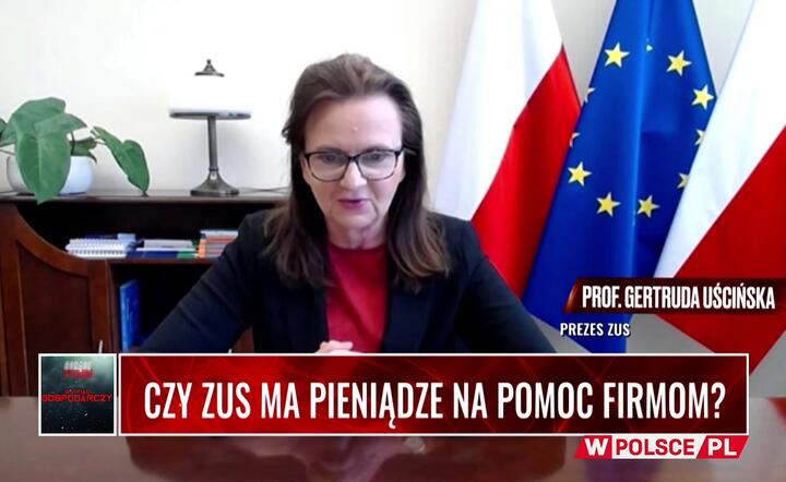 prof. Gertruda Uścińska, prezes ZUS / autor: Fratria