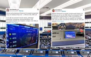 Parlament Europejski zaakceptował w głosowaniu wyznaczenie nowego celu klimatycznego na 2040 r. / autor: EPA/CHRISTOPHE PETIT TESSON Dostawca: PAP/EPA.