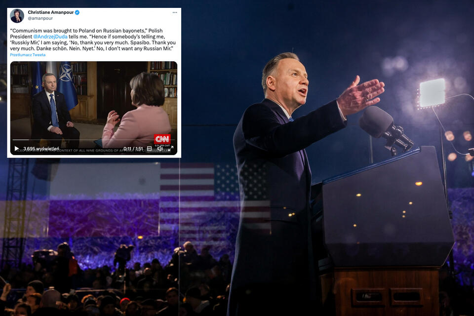 Prezydent Andrzej Duda / autor: Twitter/PAP/Jakub Szymczuk/KPRP