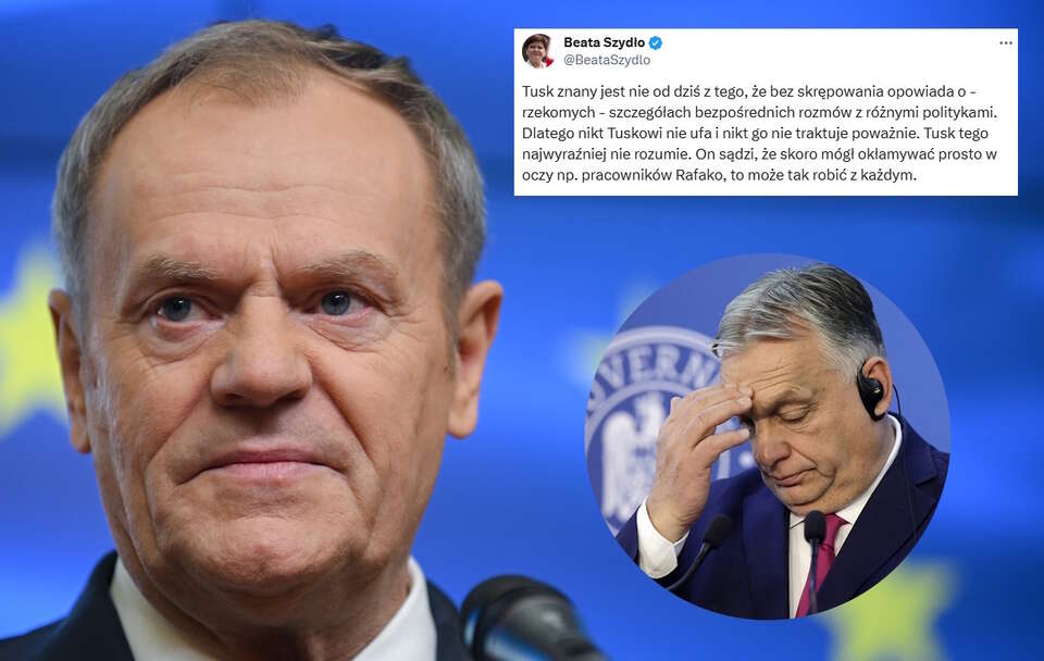 Donald Tusk, Viktor Orban / autor: PAP/Marcin Obara/PAP/EPA/ROBERT GHEMENT/X