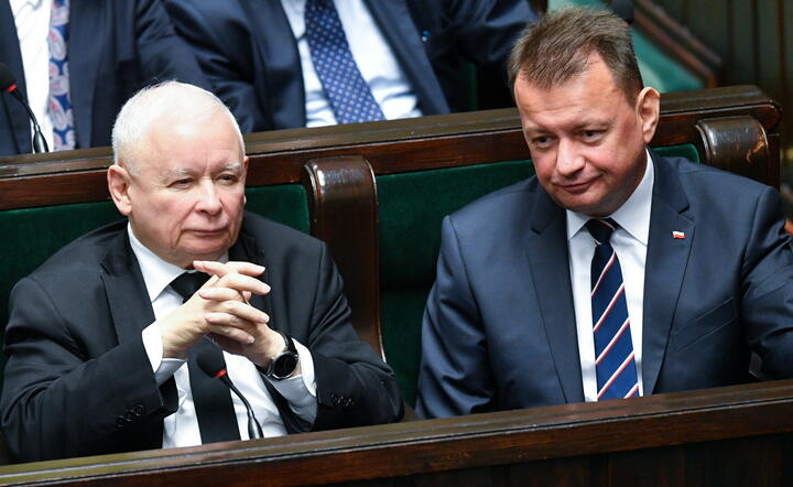 prezes PiS Jarosław Kaczyński i szef MON Mariusz Błaszczak / autor: fotoserwis PAP