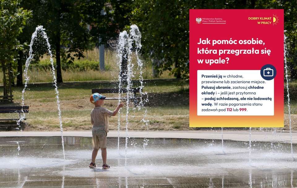 Cały kraj objęty jest ostrzeżeniami II i III stopnia oraz alertem RCB w związku z rekordowymi upałami / autor: PAP/Lech Muszyński