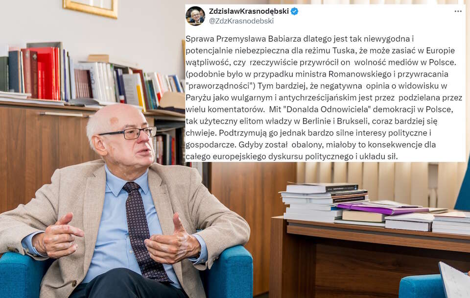 Prof. Zdzisław Krasnodębski / autor: Fratria/X