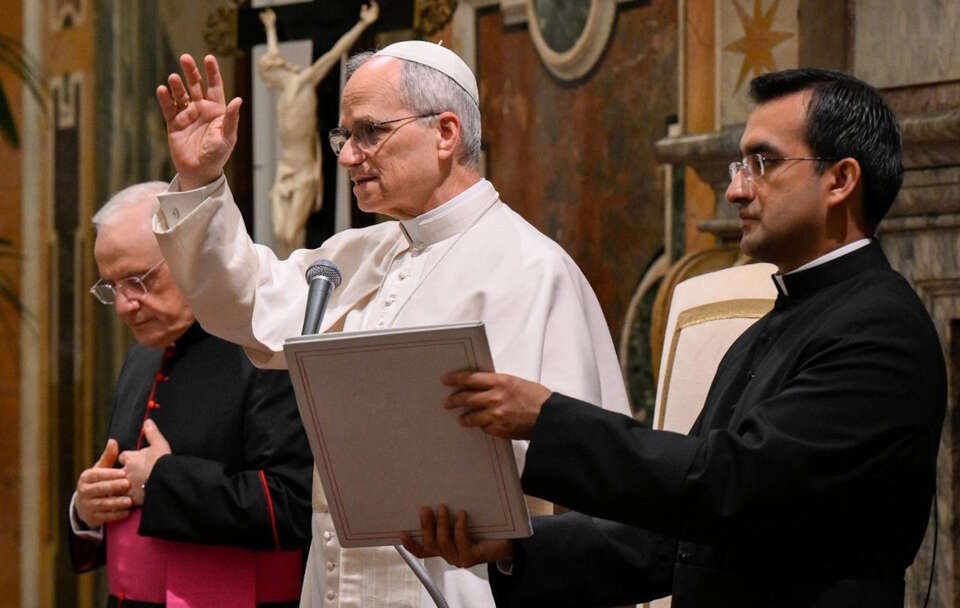 Ojciec Święty Leon XIV / autor: Vatican News/https://www.vaticannews.va/pl/papiez/news/2025-05/leon-xiv-indoktrynacja-jest-niemoralna.html