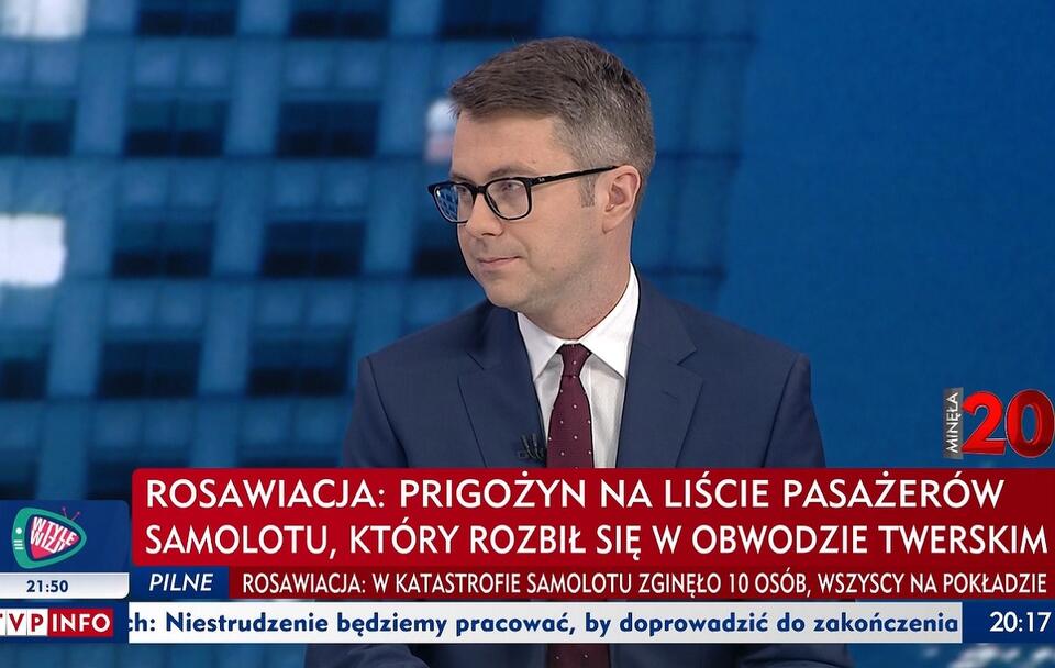 Rzecznik rządu Piotr Müller / autor: wPolityce.pl/TVP Info (screenshot)