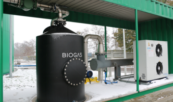 Eksperymentalna biogazownia ogrzewa domy