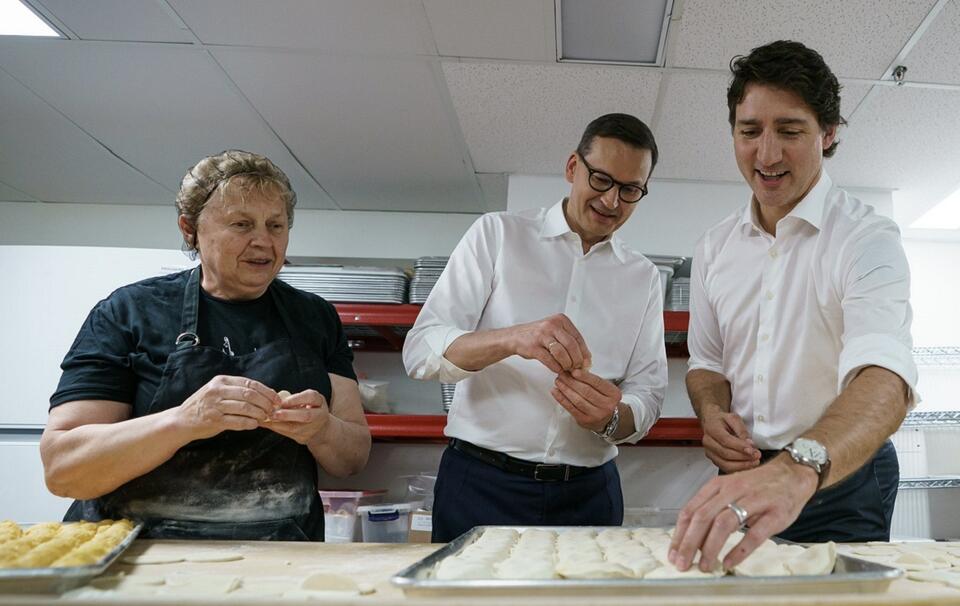 Szefowie rządów Polski i Kanady odwiedzili polską restaurację w Toronto / autor: Twitter/@JustinTrudeau