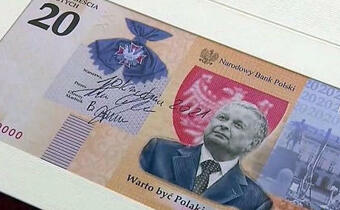 Banknot i moneta z Lechem Kaczyńskim w obiegu od 9 listopada